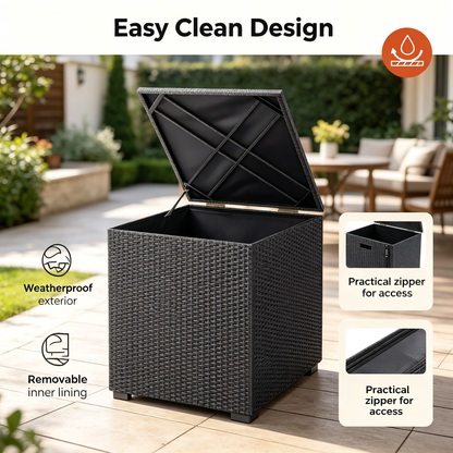 318L Outdoor Rattan Storage Box