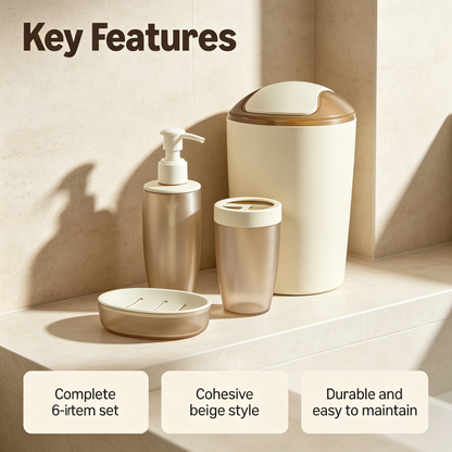6-Piece Bathroom Accessory Set