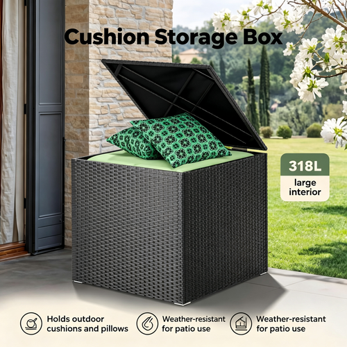 318L Outdoor Rattan Storage Box