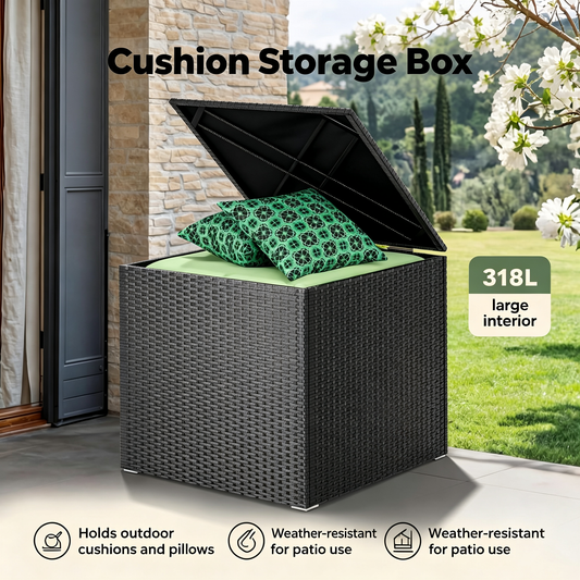 318L Outdoor Rattan Storage Box