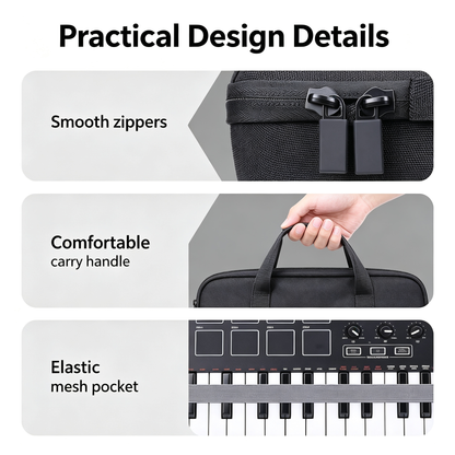 Compact MIDI Keyboard Carry Case